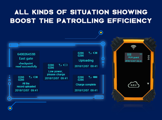 Security Guard Tour Management System Online Cloud Software 1800mah Battery